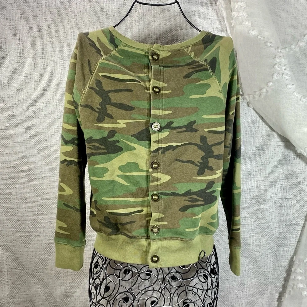 Polo Ralph Lauren camo button back sweater size L